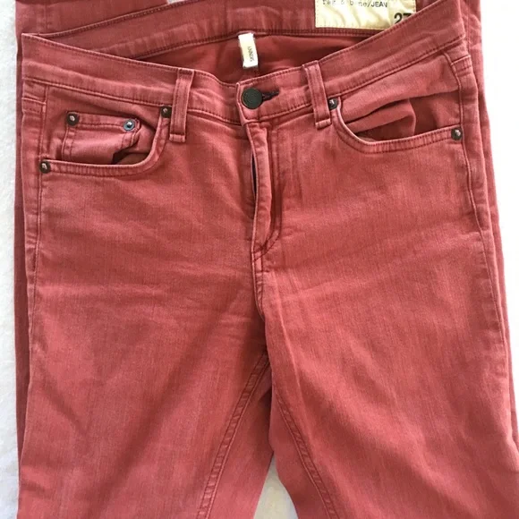 Rag & Bone skinny clay colored denim jeans - Picture 3 of 9